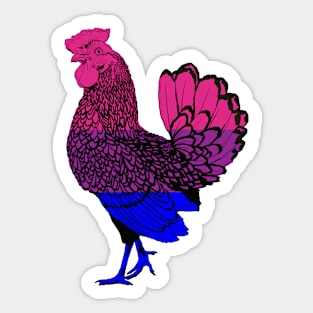 Chicken 3: Bisexual Pride (2022) Sticker